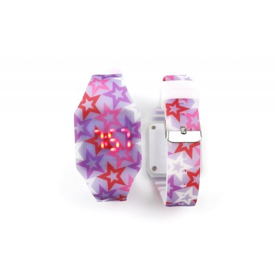 New Design Children Wrist Silicone Watch with Luminous effect