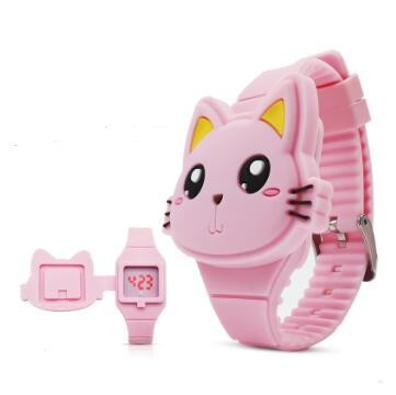 LED Silicone Rubber Touch Screen Digital Watch For Child