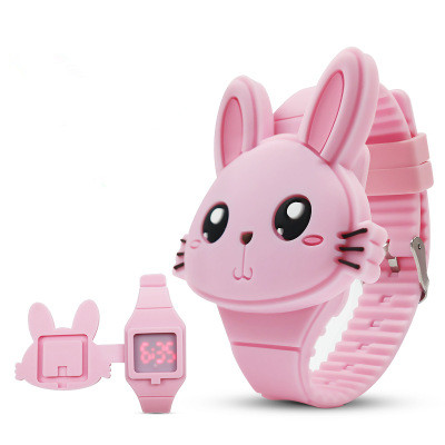 Children Silicone Electronic LED Screen Hand Watch