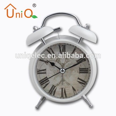 Classical Two bell metal mini table alarm clock