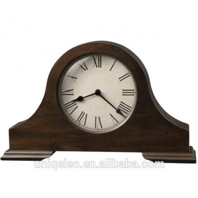 MDF wood mantel table clock for home decor