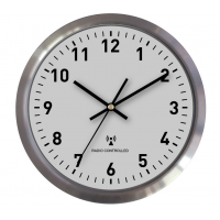 12 inch Radio Controlled Aluminium Frame Wall Clock for home decoration